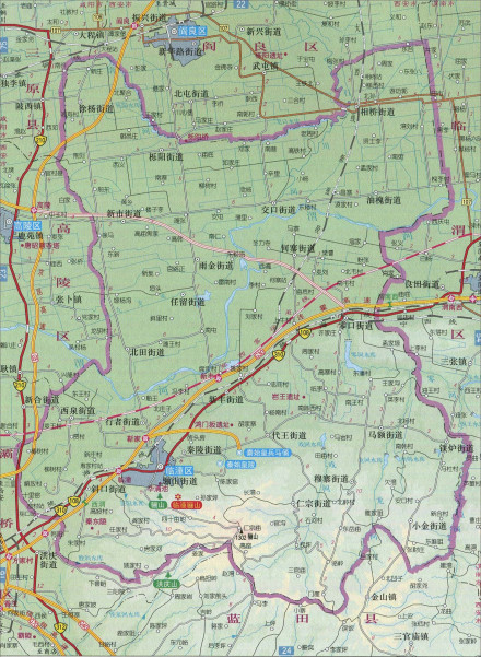 临潼区地图