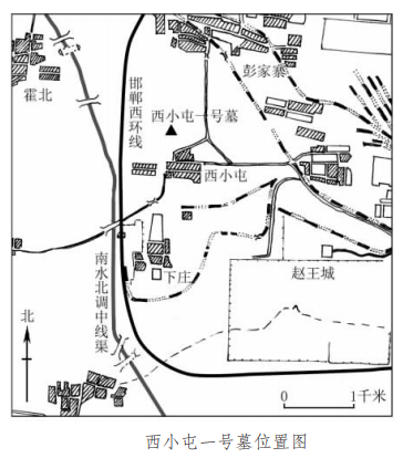 西小屯一号墓位置图