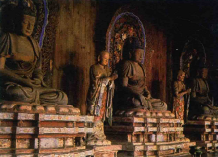 紫金庵罗汉塑像