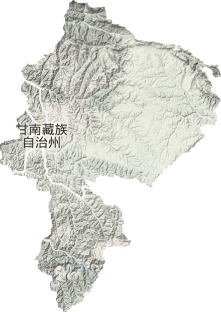 合作市地形图