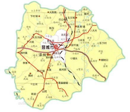 泽州县地图