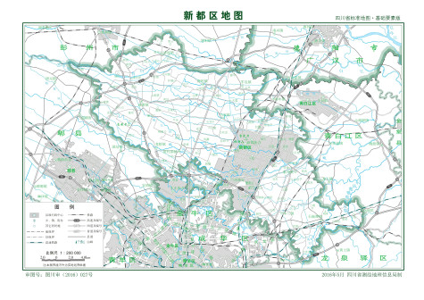  新都区标准地图