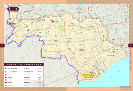 上海金山区地图