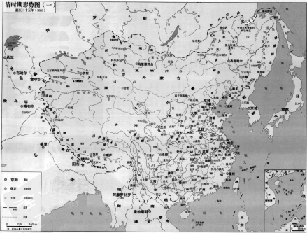 嘉庆二十五年（1820年）的清朝形势 