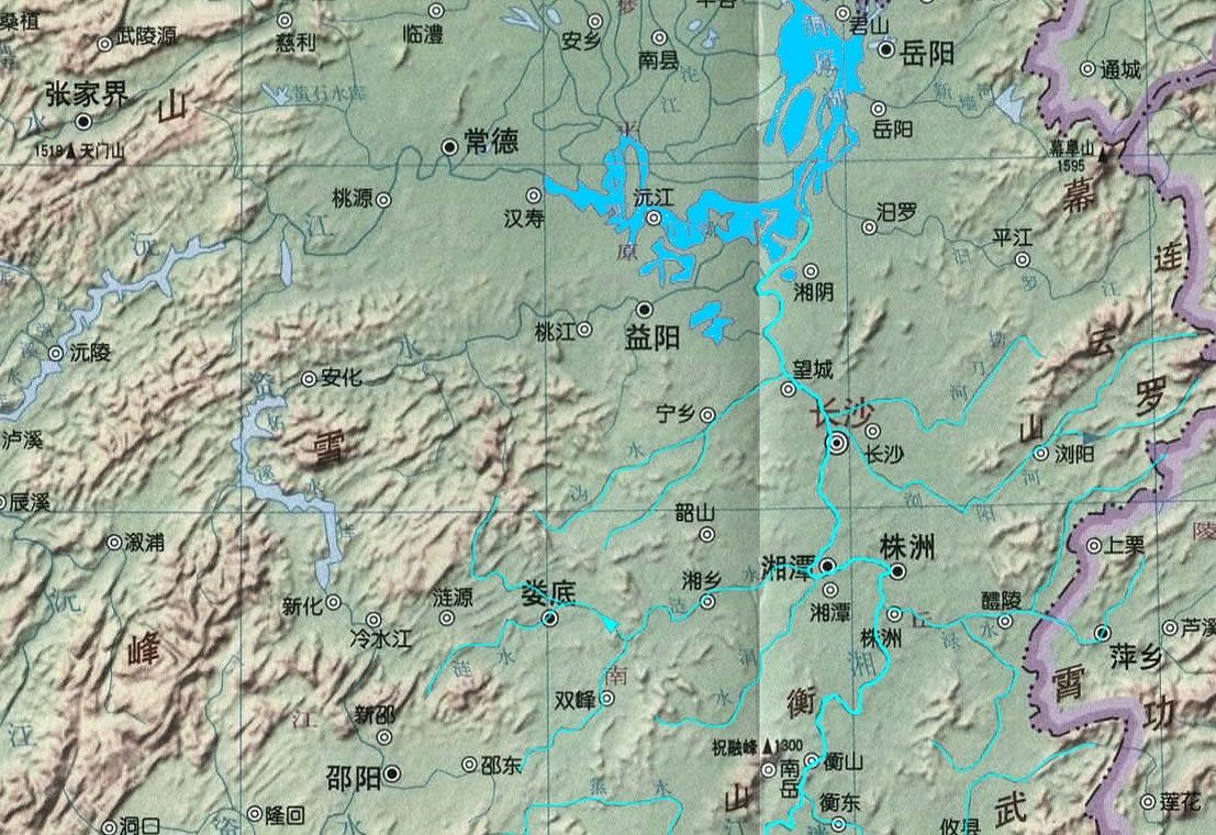 湘江流域图