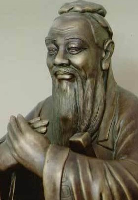 行周揖礼的孔子像