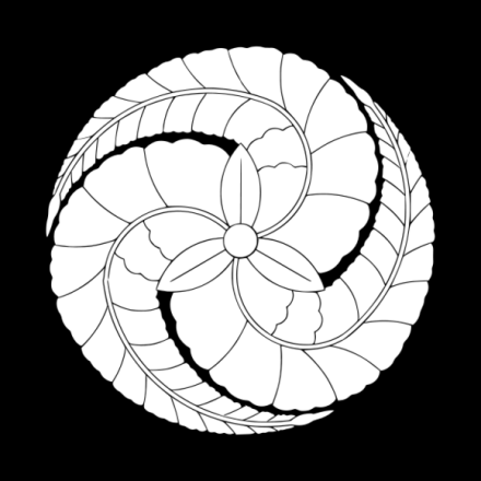 黑田家纹——藤巴纹