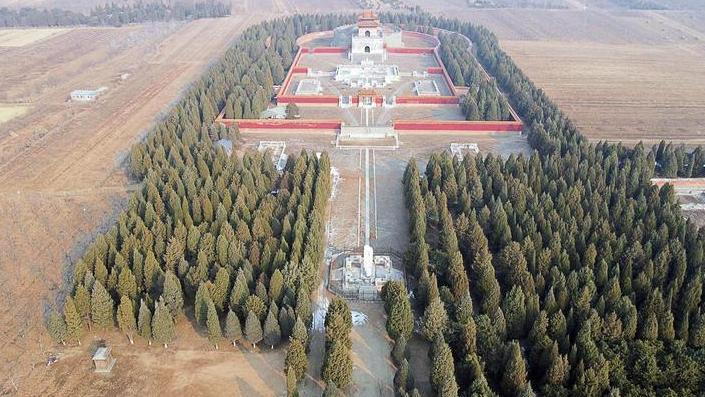 昭西陵全景图
