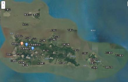 衢山岛卫星地图