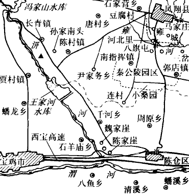 孙家南头仓储遗址位置示意图