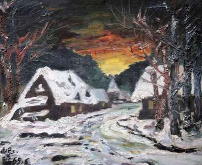 1965年作 雪景