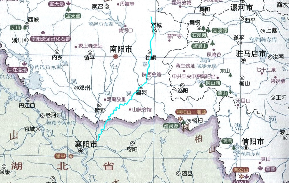 唐河水系图