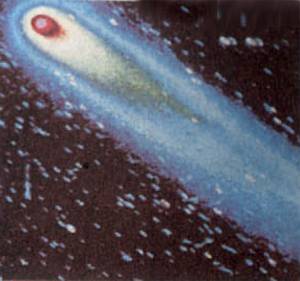 1986年3月6日宇宙飞船发回哈雷慧星照片
