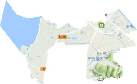 通安镇地形图