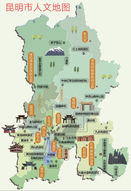昆明人文地图