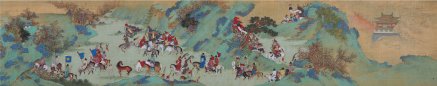 明·周鼎绘《左良玉出师图卷》（局部）