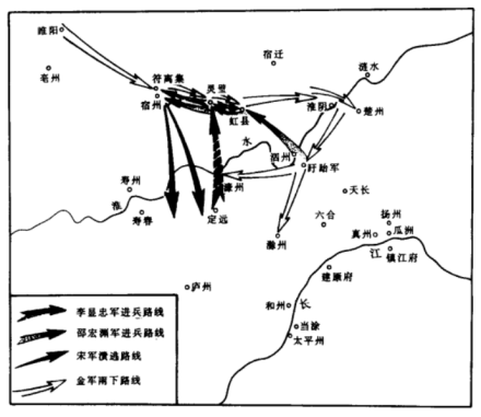 隆兴北伐简图