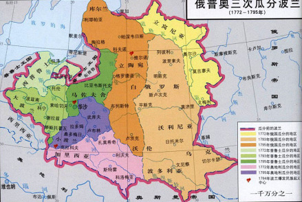 瓜分波兰图
