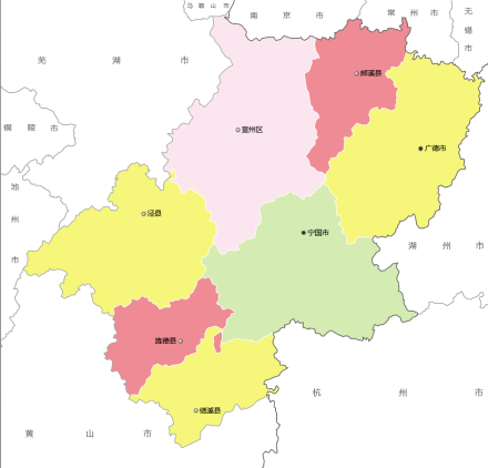 宣城市地图