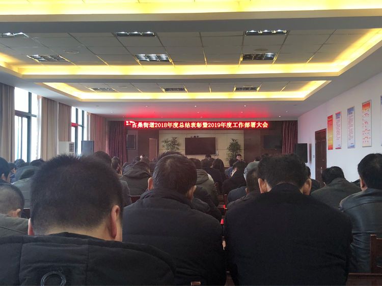 古桑街道2018年度总结表彰暨2019年度工作部署会议