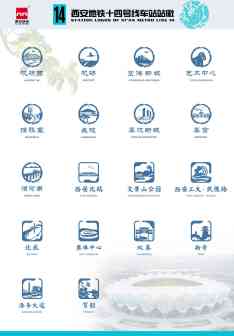 西安地铁14号线车站站徽