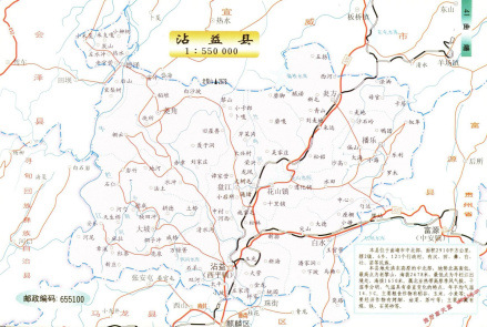 沾益区地图
