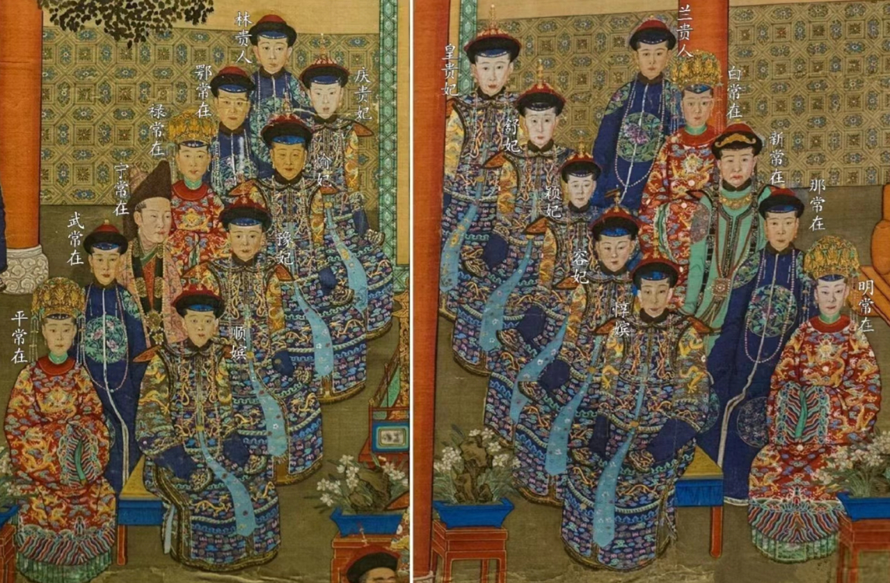 崇庆皇太后八旬万寿图中的乾隆后妃 