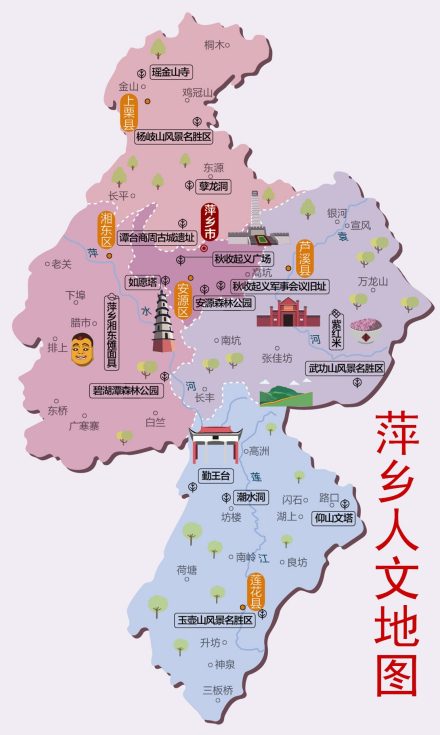 萍乡人文地图