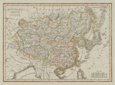 19世纪德文版中国地图