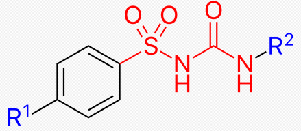 磺酰脲类药物基本结构