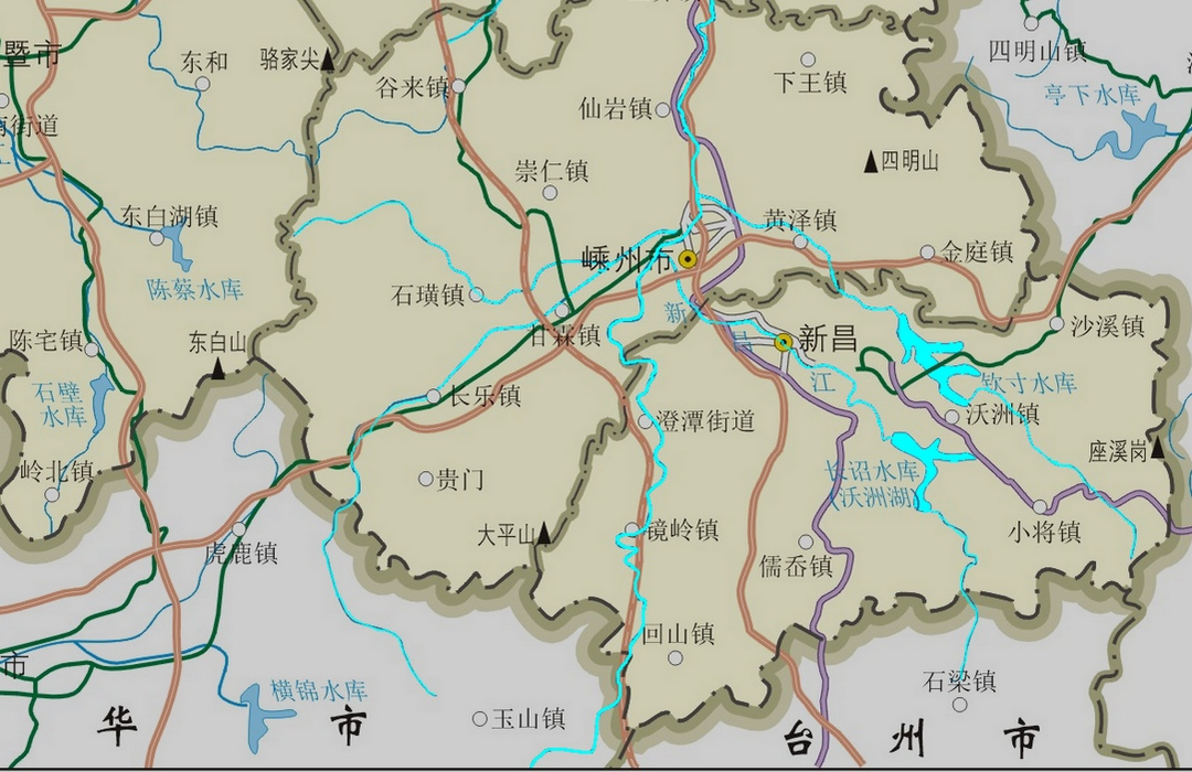 曹娥江的位置及水系分布
