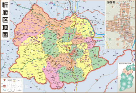 忻府区行政区划图