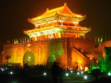 社旗山陕会馆夜景