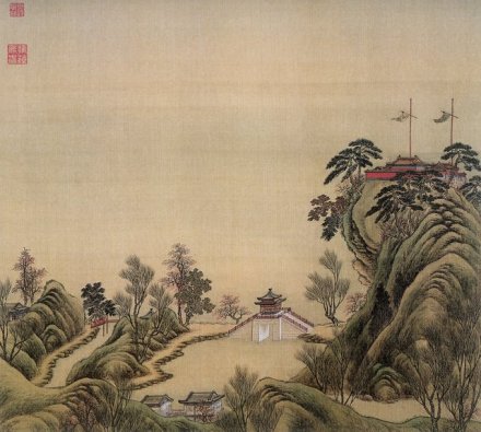圆明园四十景图之夹镜鸣琴