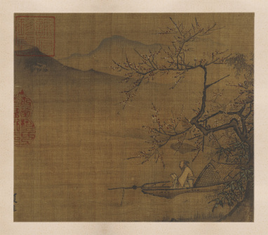 梅下读书图(传夏圭作)
