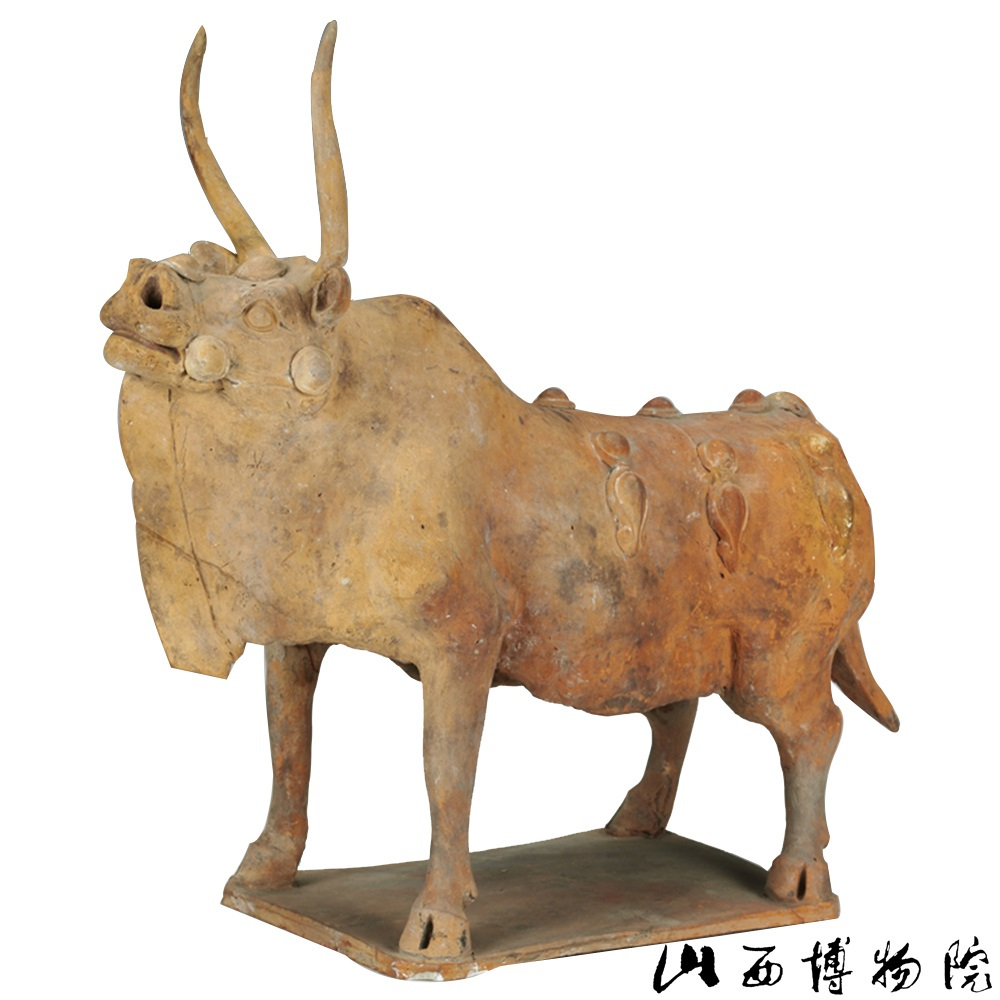 北齐红陶牛