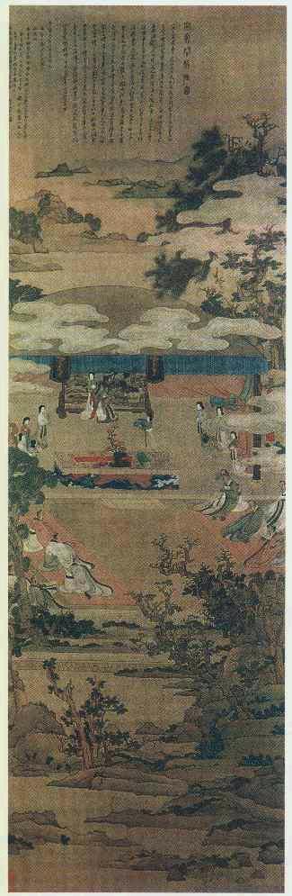 宣文君授经图