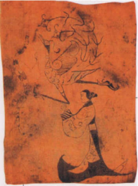 人物龙凤帛画