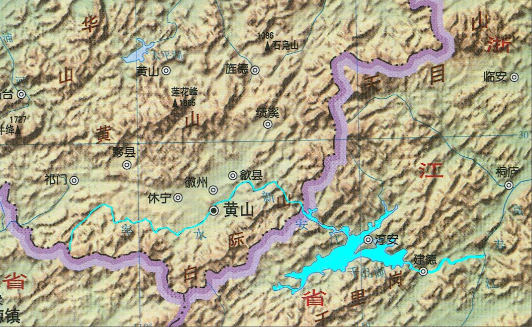 新安江干流走向