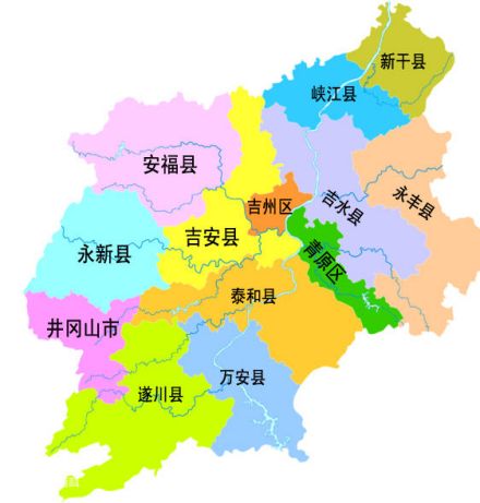 吉安市行政区划