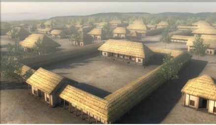 二里头2号宫殿复原图