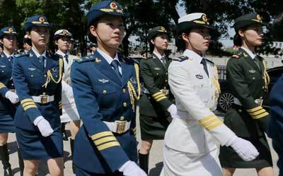 三军仪仗队女兵