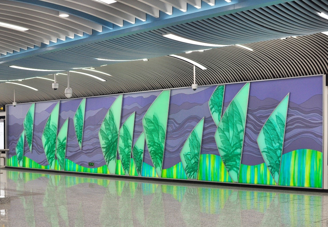 文化墙《湖光山色》