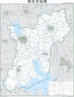 宿迁市标准地图（要素版，2019年）