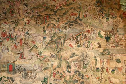 东大寺大经堂内东壁《西游记》壁画