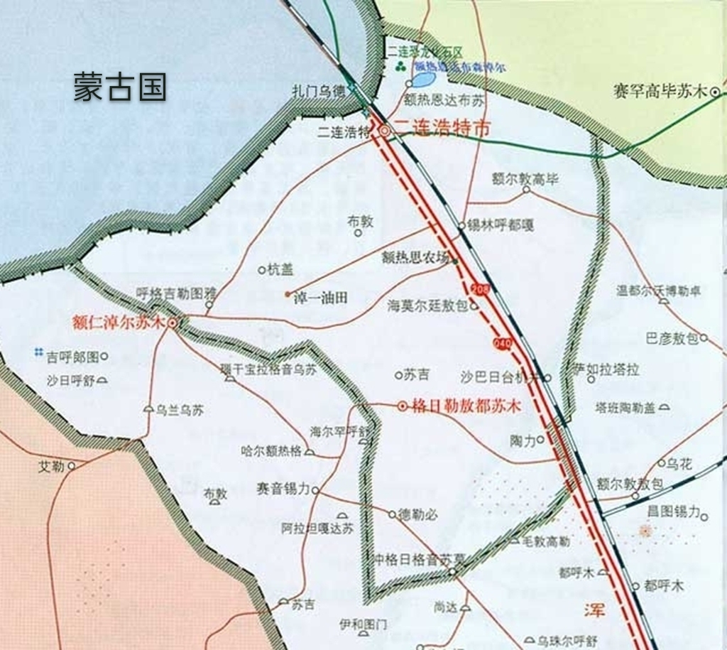 二连浩特市地图