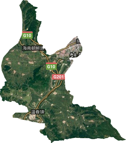 西安区卫星地图