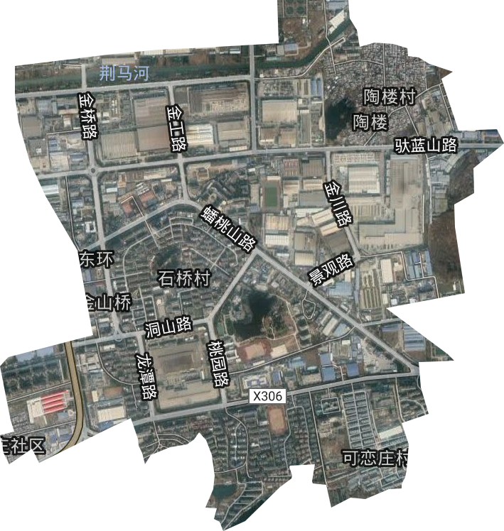 金山桥街道的卫星图