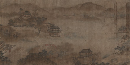 （明）仇英《亭台楼阁图》