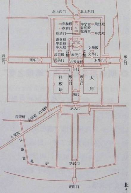 南京故宫建筑布局